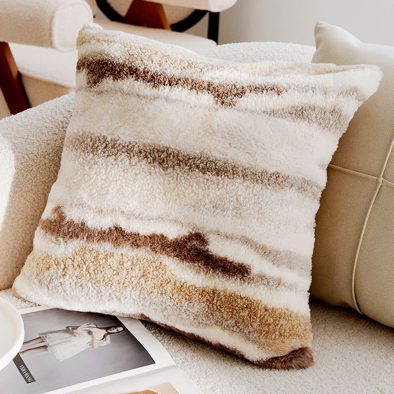 Decorative Fern Print Throw Pillow for Living Room