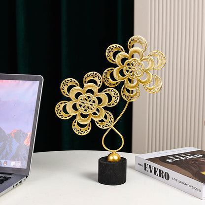 Decorative Metal Floral Sculpture Homeandso