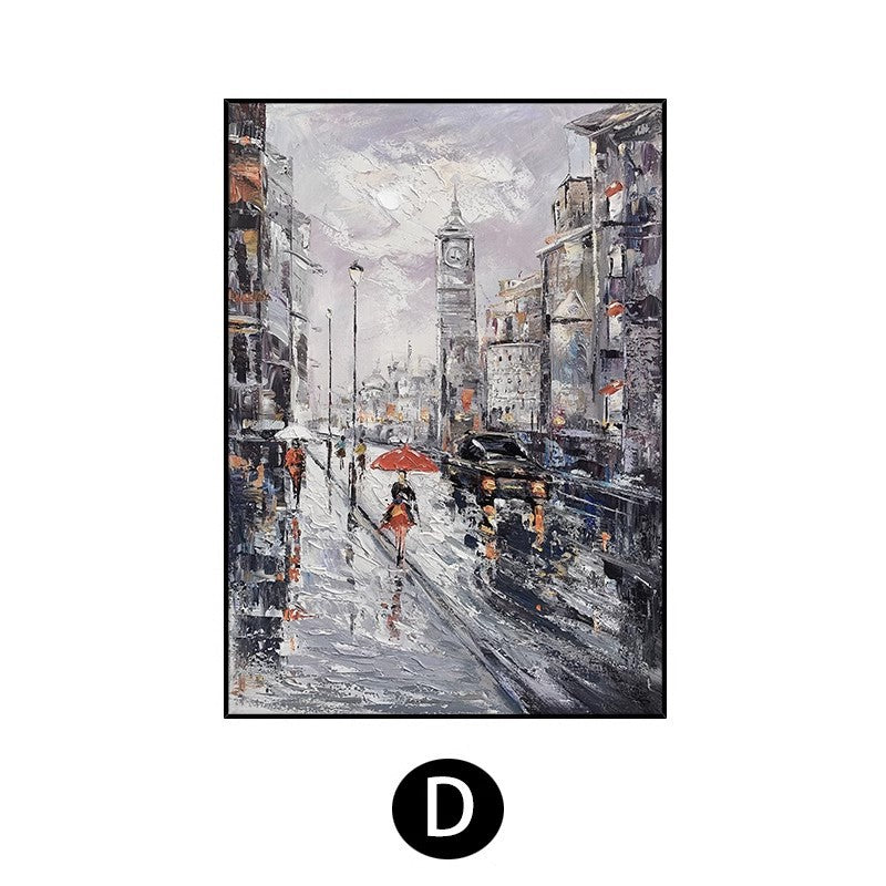 Urban Abstract Cityscape Canvas Artwork Homeandso