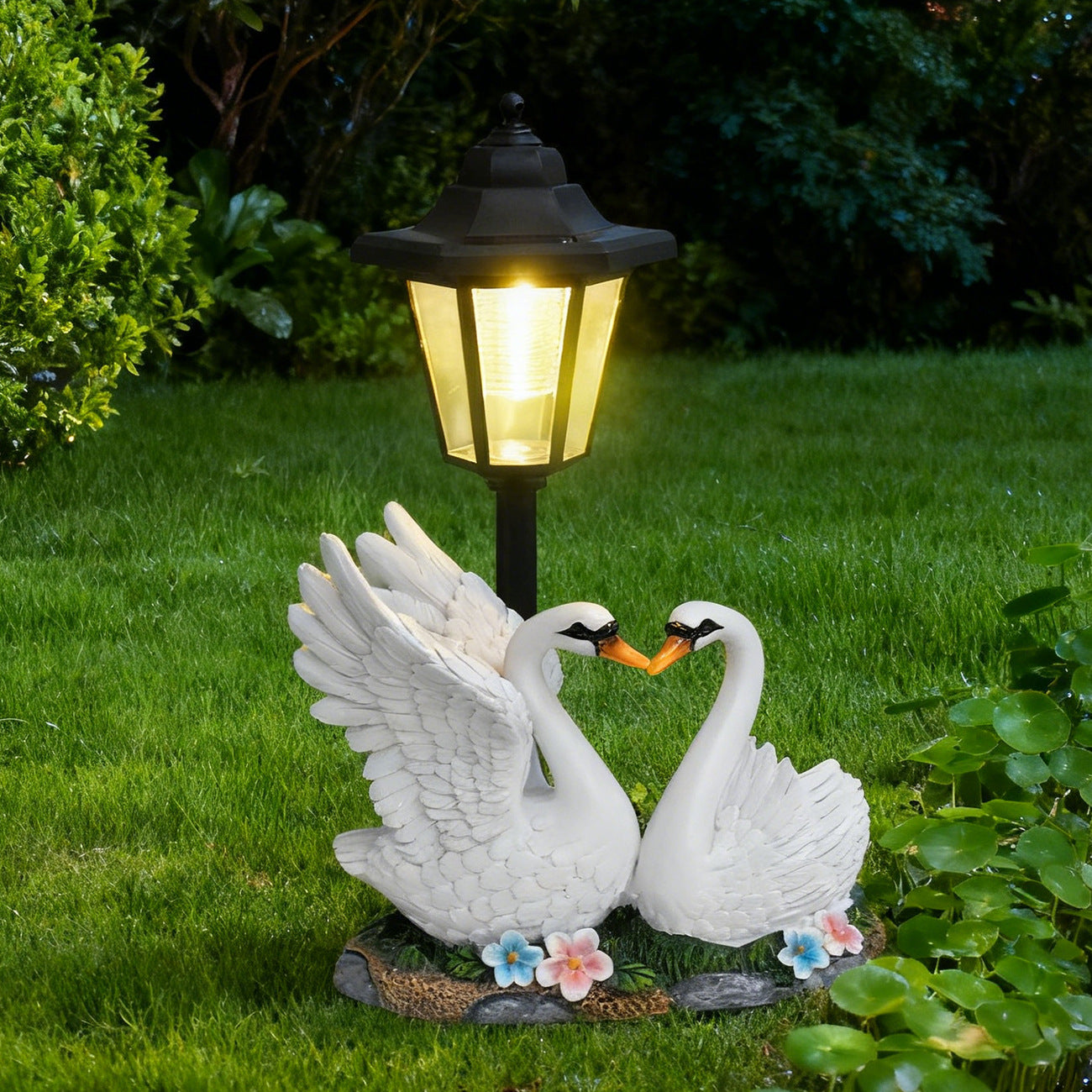Decorative Swan Lantern Homeandso