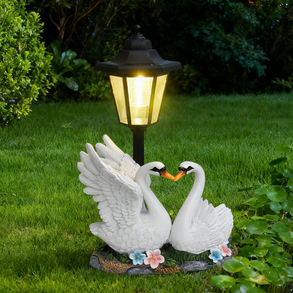 Decorative Swan Lantern Homeandso