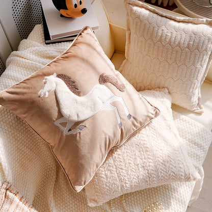 Luxurious Faux Fur Decorative Pillow