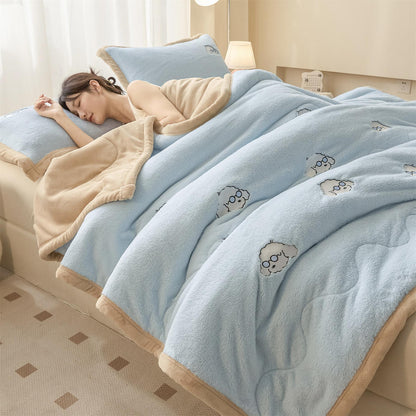Plush Cartoon-Themed Quilted Comforter Homeandso