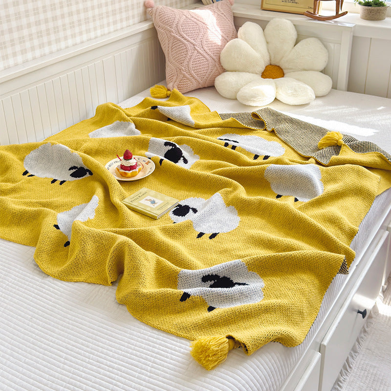 Home Decor Cozy Throw Blanket for Bedroom Comfort