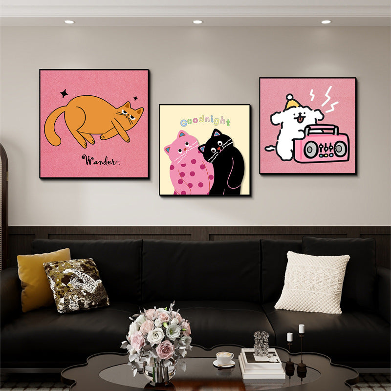 Cartoon Dog-Themed Wall Art Homeandso