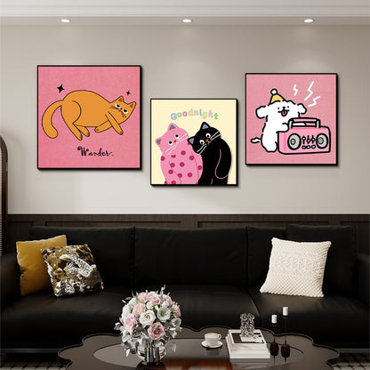 Cartoon Dog-Themed Wall Art Homeandso