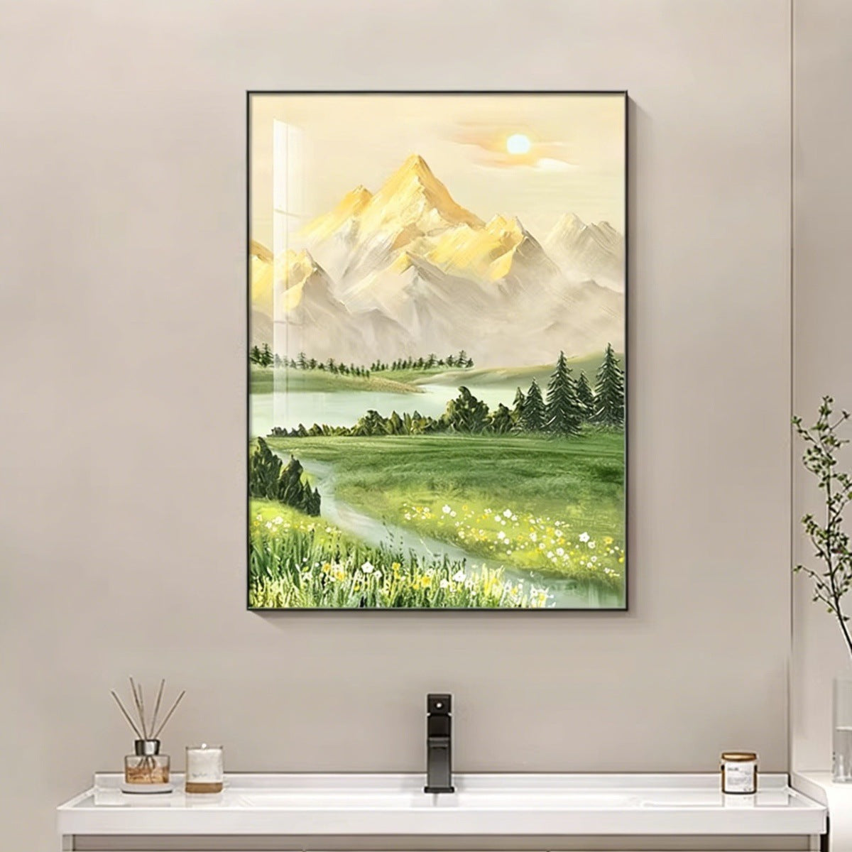 Decorative Framed Plant Artwork Homeandso