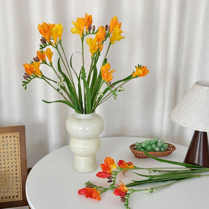 Elegant Faux Freesia Floral Stem