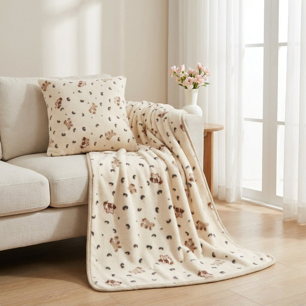 Decoratieve Pluche Deken