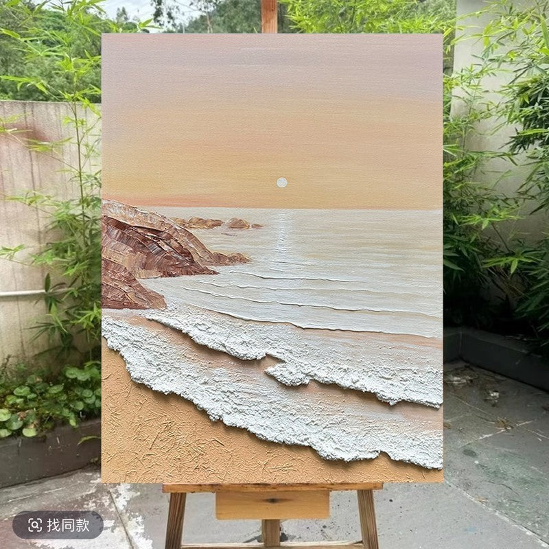 Textured Seascape Relief Canvas Art Homeandso
