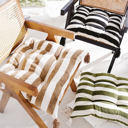 Floral-Patterned Decorative Floor Cushion