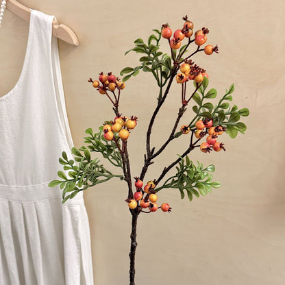 Decorative Faux Berry Stem for Home Floral Display