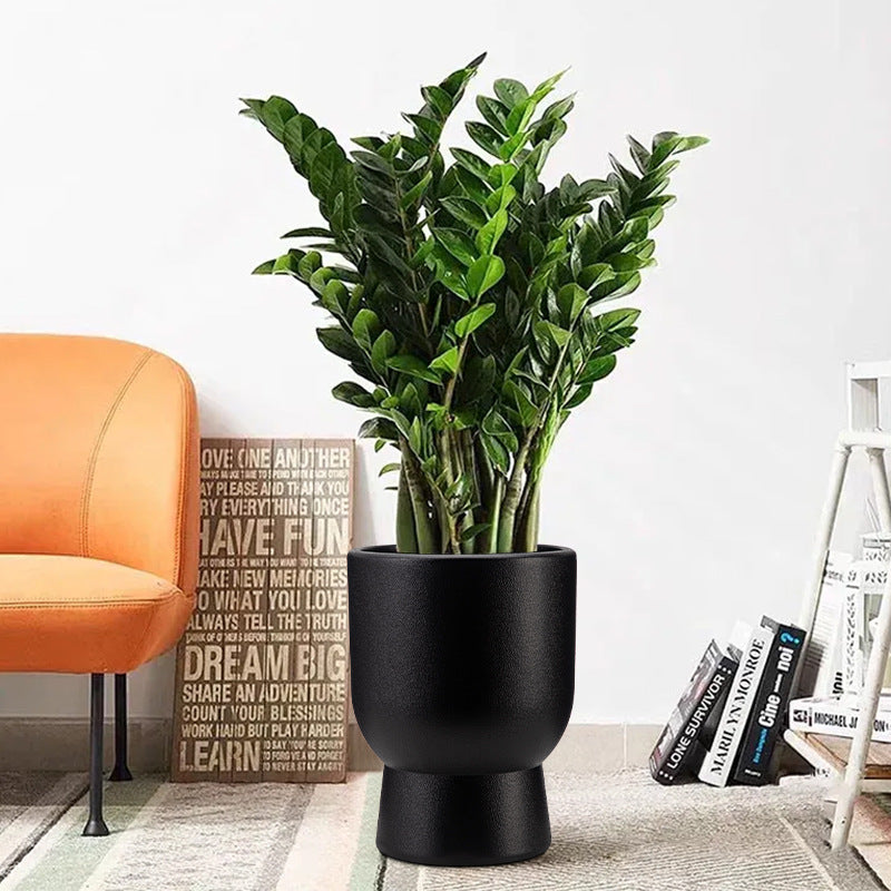 Contemporary Textured Ceramic Planter Homeandso