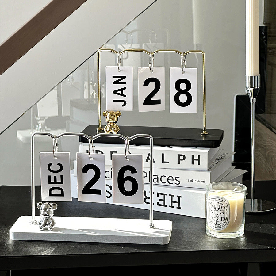 Stylish Perpetual Calendar Stand