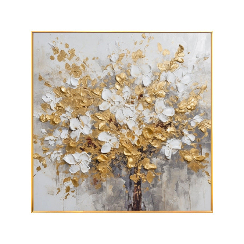 Elegant Floral Relief Canvas Artwork Homeandso