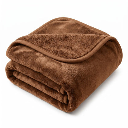 Pluche Reversible Throw Dekentje