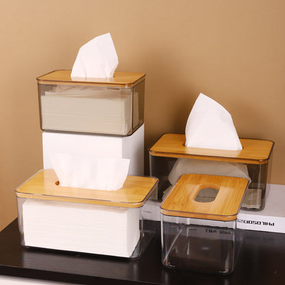 Decorative Storage Box with Bamboo Lid Homeandso