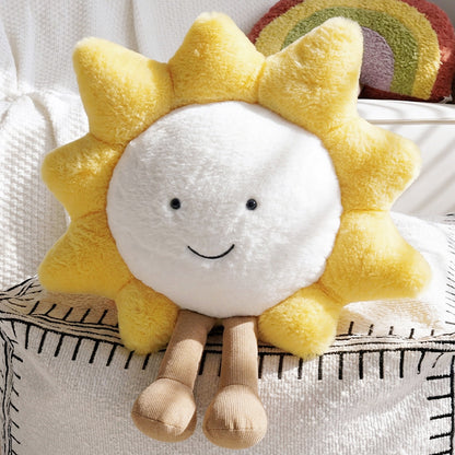 Plush Banana-Shaped Decorative Pillow