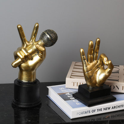 Home Decor Sculptural Hand Gesture Figurine Homeandso