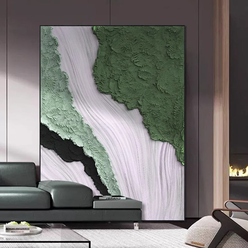 Abstract Textured Oil Painting Homeandso