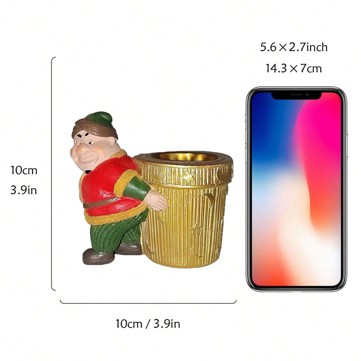 Decorative Trash Can Figurine Homeandso