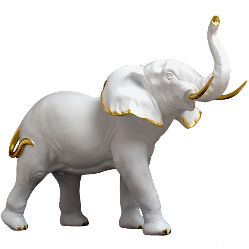 Decorative Elephant Family Sculpture Homeandso