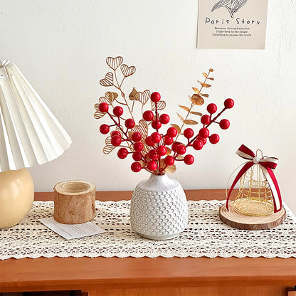 Decorative Faux Berry Stem for Home Floral Decor