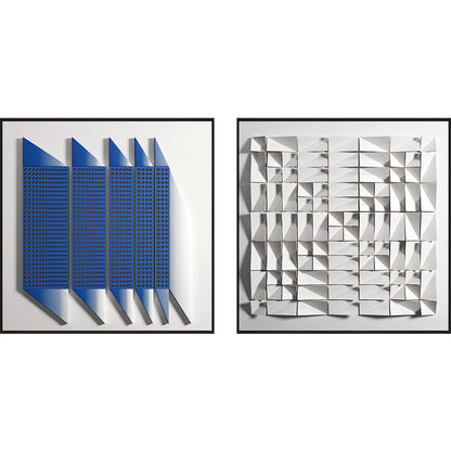 3D Textured Geometric Wall Art Homeandso