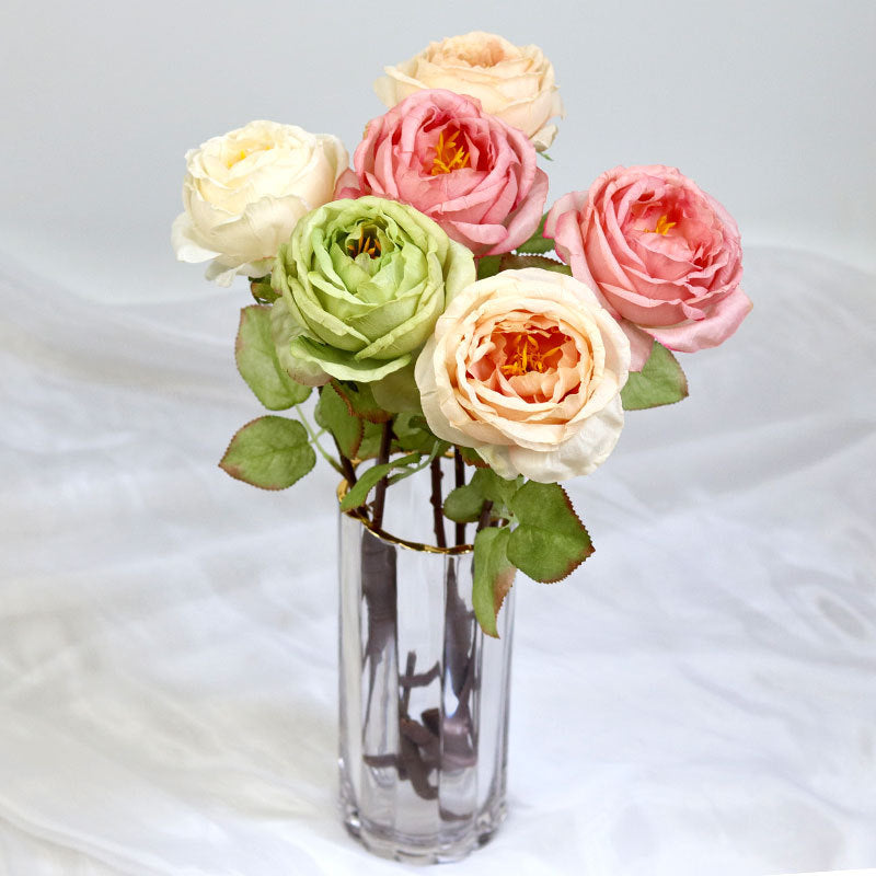 Elegant Decorative Silk Rose Stem