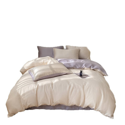 Luxurious Silk Duvet Cover Set Homeandso