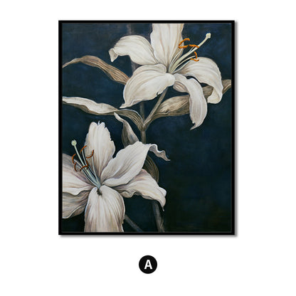 Elegant Floral Canvas Artwork Homeandso
