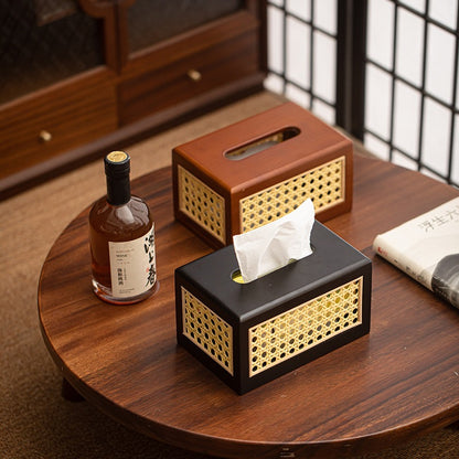 Bamboo Tissue Box Holder Homeandso