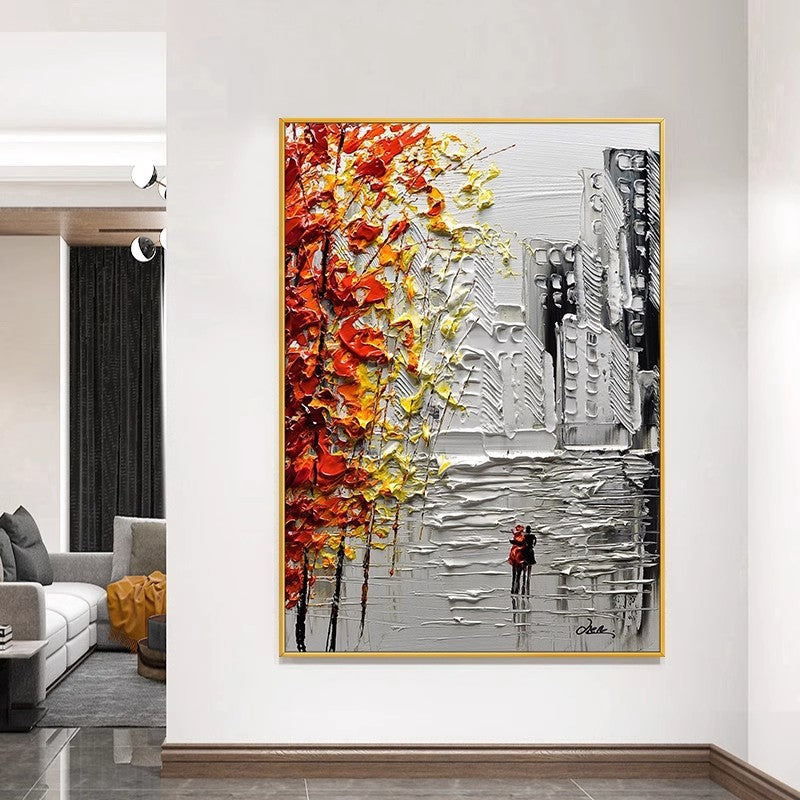 Urban Impressionist Cityscape Canvas Art Homeandso