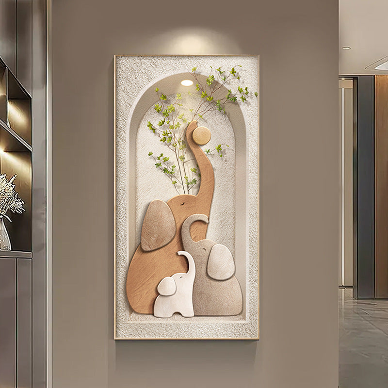 Decorative Elephant-Themed Wall Artwork Homeandso