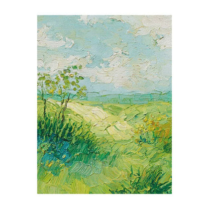 Textured Impressionistic Landscape Canvas Artwork Homeandso