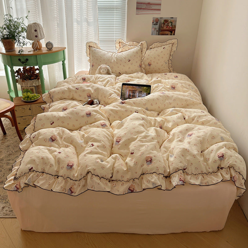 Soft Plush Cartoon-Themed Comforter Set