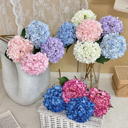 Lifelike Hydrangea Floral Piece