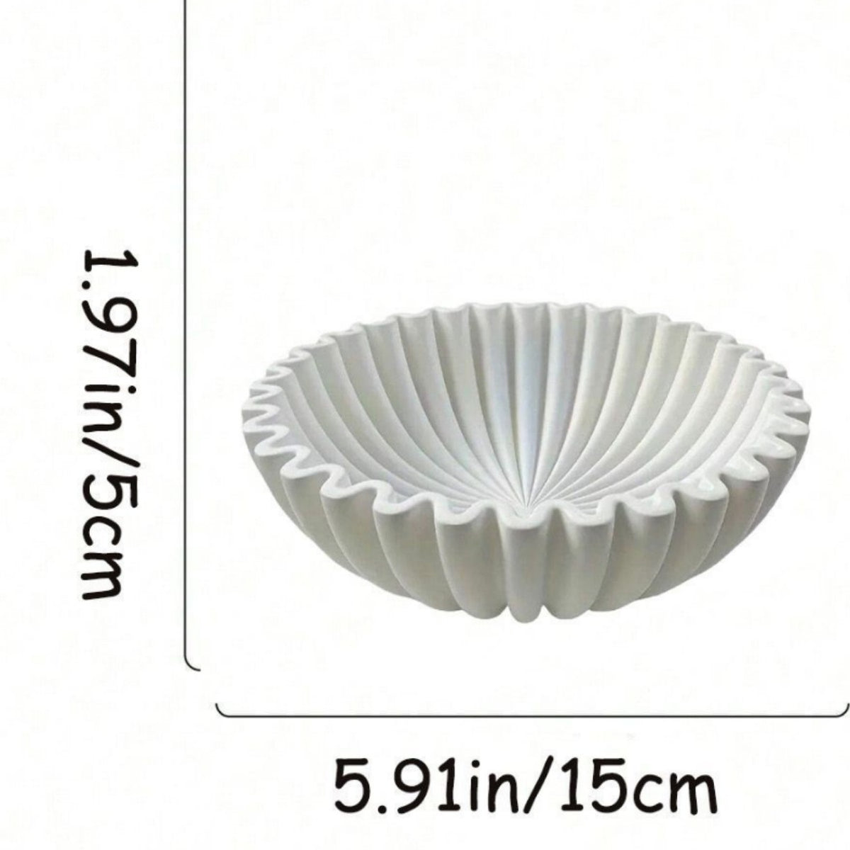 Decorative Fluted Ceramic Bowl Homeandso