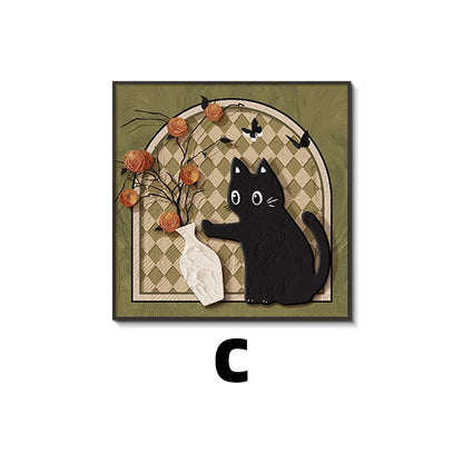 Decorative Cat-Themed Wall Art Homeandso