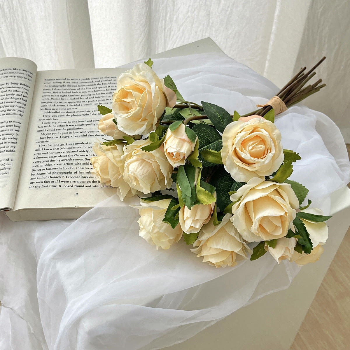 Lifelike Artificial Rose Bouquet