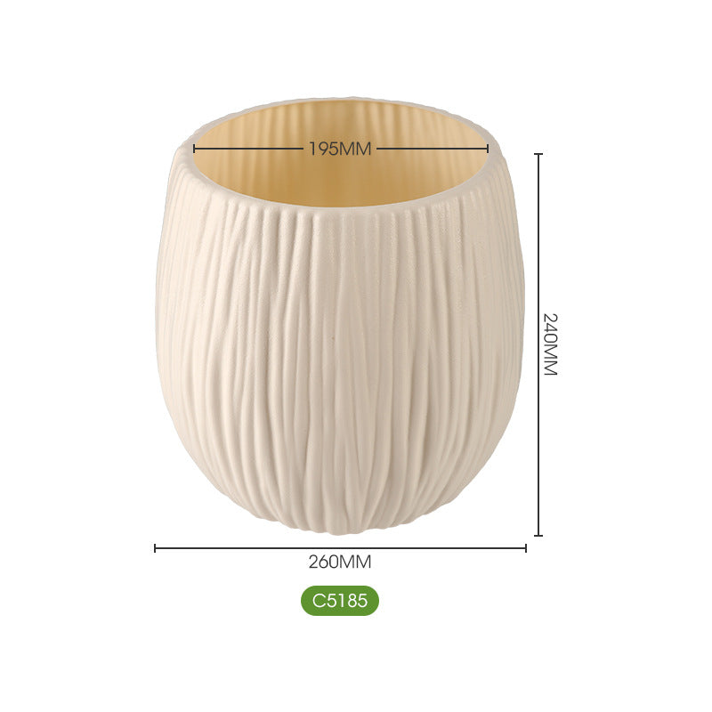 Textured Modern Ceramic Garden Planter Homeandso
