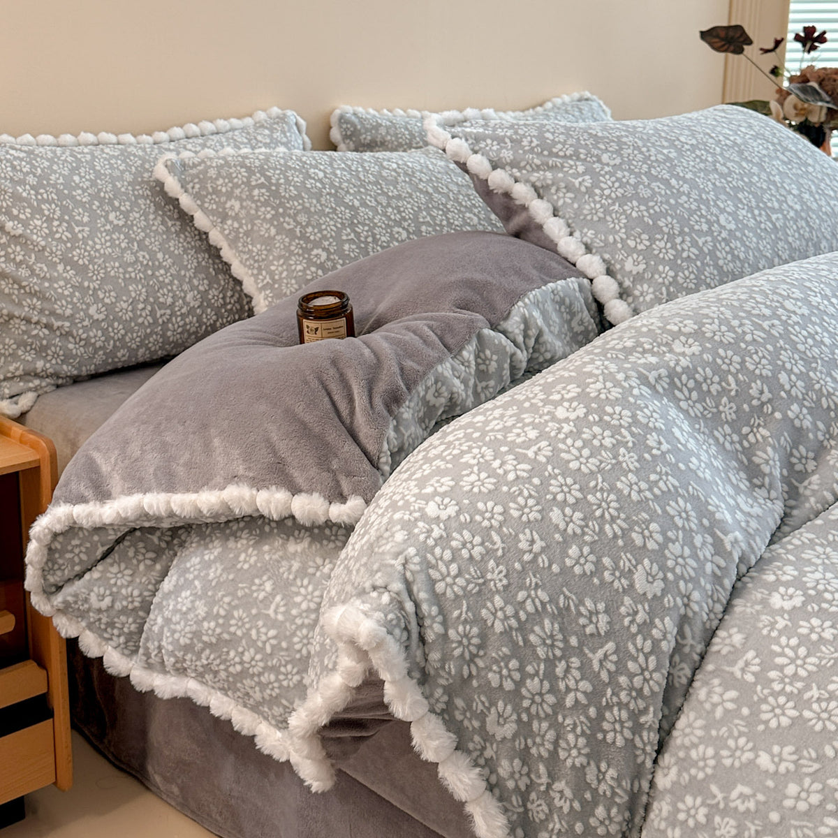 Plush Fleece Bedding Set Homeandso