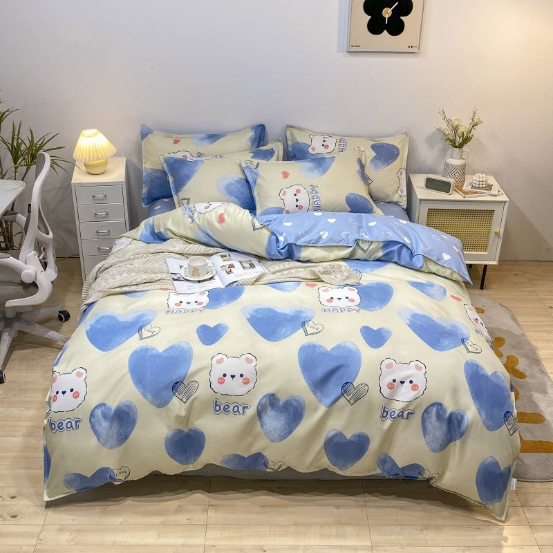 Playful Lion-Themed Duvet Cover Set Homeandso