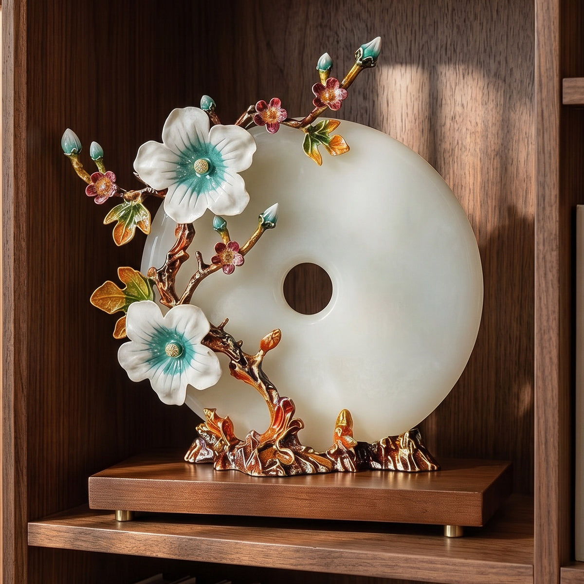 Elegant Floral Decorative Sculpture Homeandso
