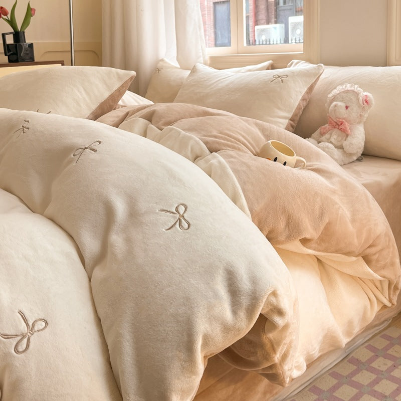Luxurious Plush Duvet Set Homeandso