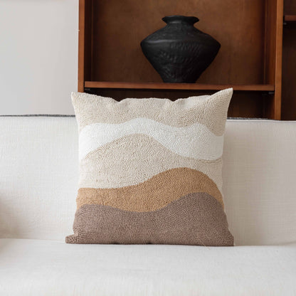 Striped Textured Throw Pillow