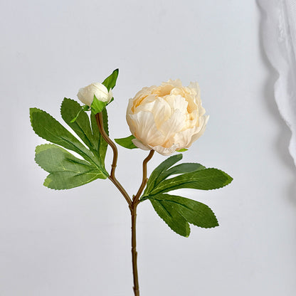 Realistic Peony Decoration Stem for Home Floral Display