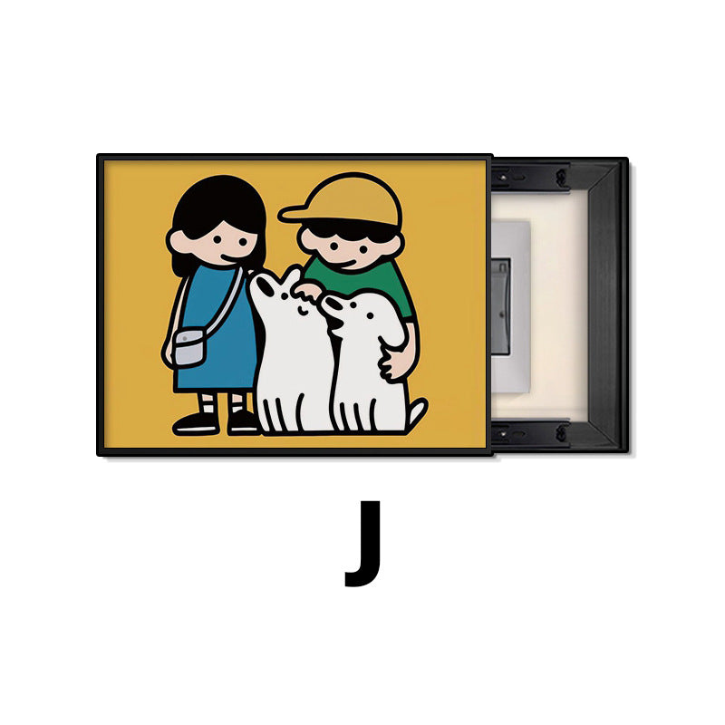 Whimsical Dog-Themed Framed Wall Art Homeandso
