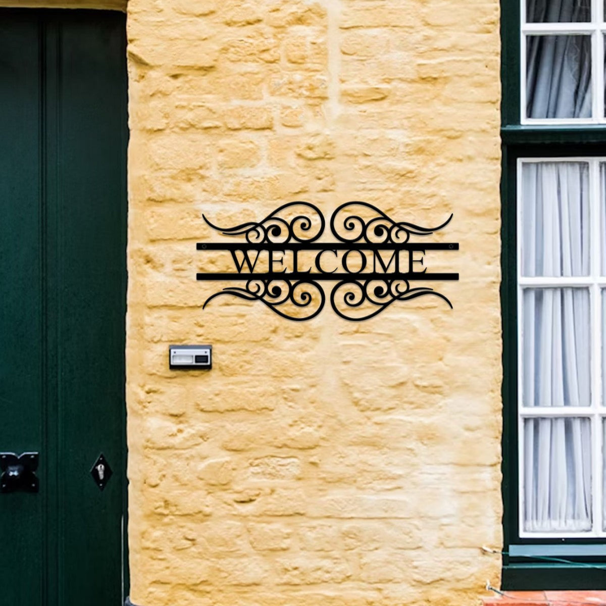 Ornate Decorative Welcome Sign Homeandso