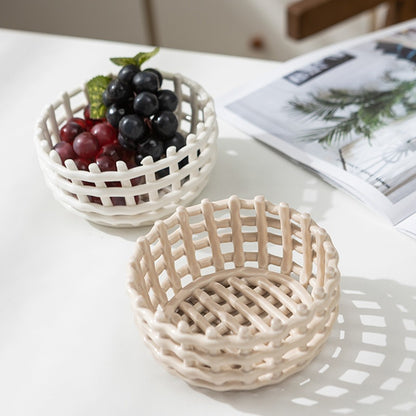 Elegant Decorative Woven Storage Bowl Homeandso